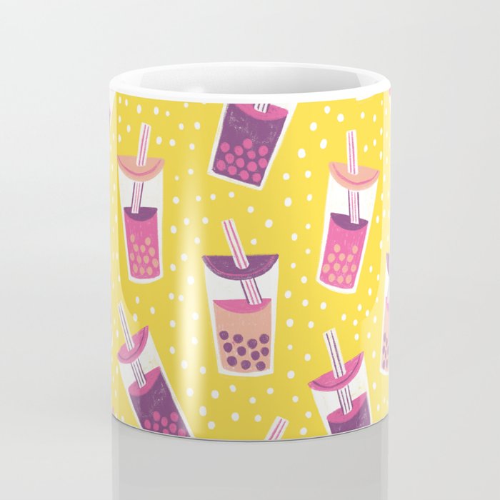Bubble Tea Boba Pattern Coffee Mug Gallery Image 4