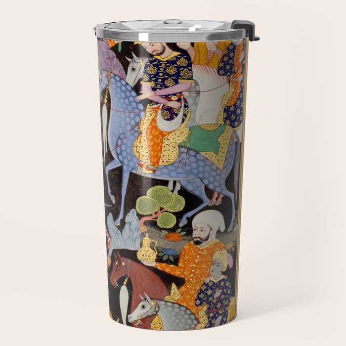 Khidr and Elias discovering the water of life, watched by Alexander Antique Islamic Art  Travel Mug Gallery Image 2