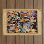 Khidr and Elias discovering the water of life, watched by Alexander Antique Islamic Art  Outdoor Rug Gallery Image 1