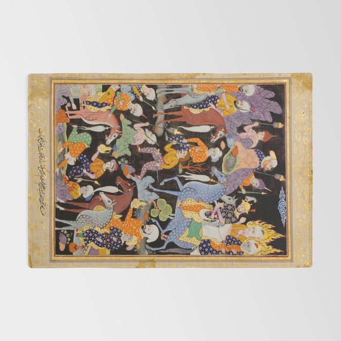 Khidr and Elias discovering the water of life, watched by Alexander Antique Islamic Art  Rug Gallery Image 2