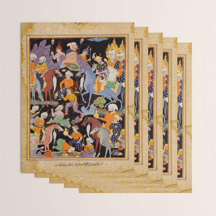 Khidr and Elias discovering the water of life, watched by Alexander Antique Islamic Art  Wrapping Paper Gallery Image 3