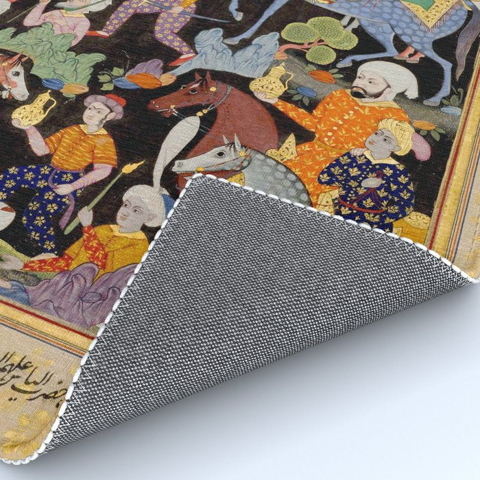 Khidr and Elias discovering the water of life, watched by Alexander Antique Islamic Art  Rug Gallery Image 4
