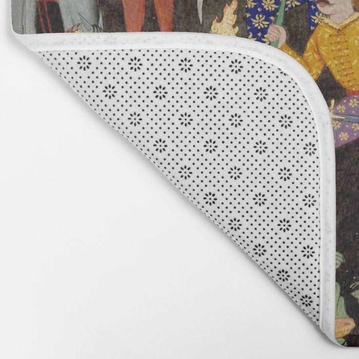 Khidr and Elias discovering the water of life, watched by Alexander Antique Islamic Art  Bath Mat Gallery Image 2