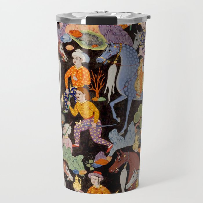 Khidr and Elias discovering the water of life, watched by Alexander Antique Islamic Art  Travel Mug Gallery Image 1