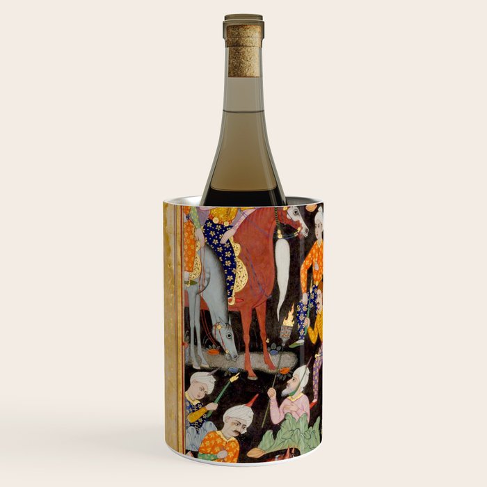 Khidr and Elias discovering the water of life, watched by Alexander Antique Islamic Art  Wine Chiller Gallery Image 2