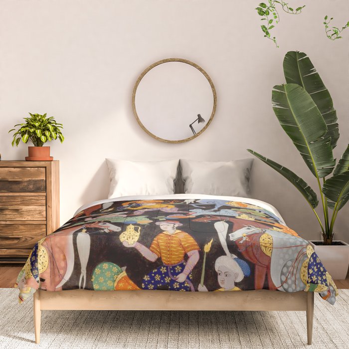 Khidr and Elias discovering the water of life, watched by Alexander Antique Islamic Art  Comforter Gallery Image 3