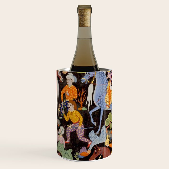 Khidr and Elias discovering the water of life, watched by Alexander Antique Islamic Art  Wine Chiller Gallery Image 1