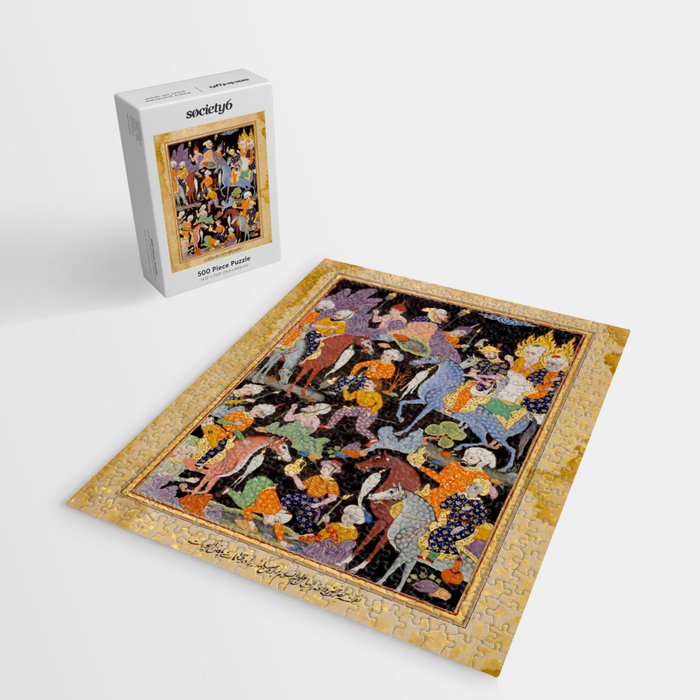Khidr and Elias discovering the water of life, watched by Alexander Antique Islamic Art  Jigsaw Puzzle Gallery Image 2