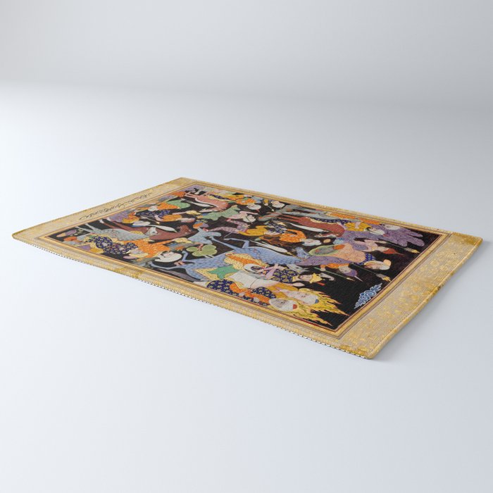 Khidr and Elias discovering the water of life, watched by Alexander Antique Islamic Art  Rug Gallery Image 3