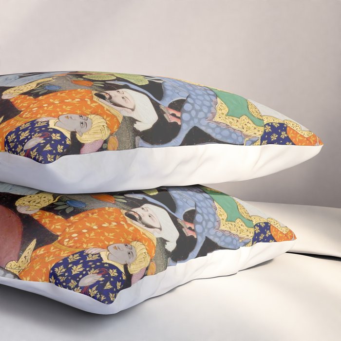 Khidr and Elias discovering the water of life, watched by Alexander Antique Islamic Art  Pillow Sham Gallery Image 3