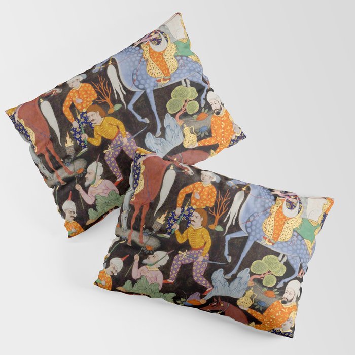 Khidr and Elias discovering the water of life, watched by Alexander Antique Islamic Art  Pillow Sham Gallery Image 1