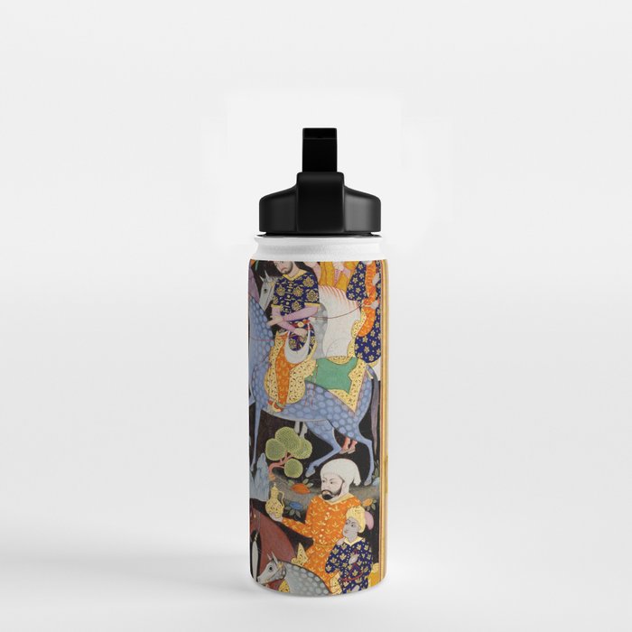 Khidr and Elias discovering the water of life, watched by Alexander Antique Islamic Art  Water Bottle Gallery Image 2