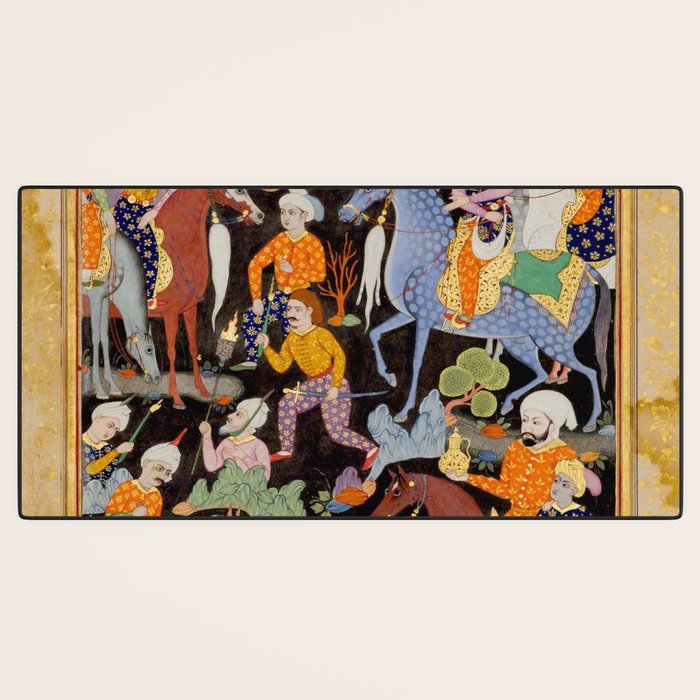 Khidr and Elias discovering the water of life, watched by Alexander Antique Islamic Art  Desk Mat Gallery Image 3