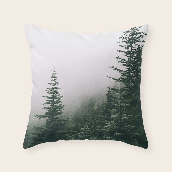 Moody Forest Throw Pillow Gallery Image 6