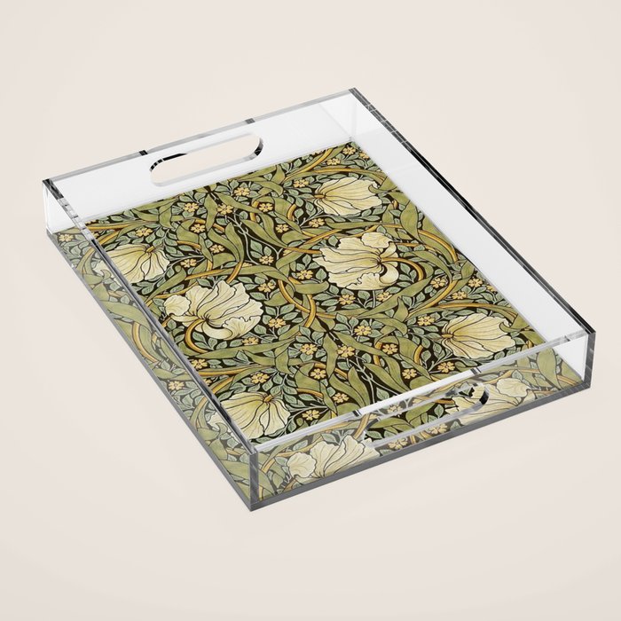 William Morris Pimpernel Restored Pattern Acrylic Tray Gallery Image 1