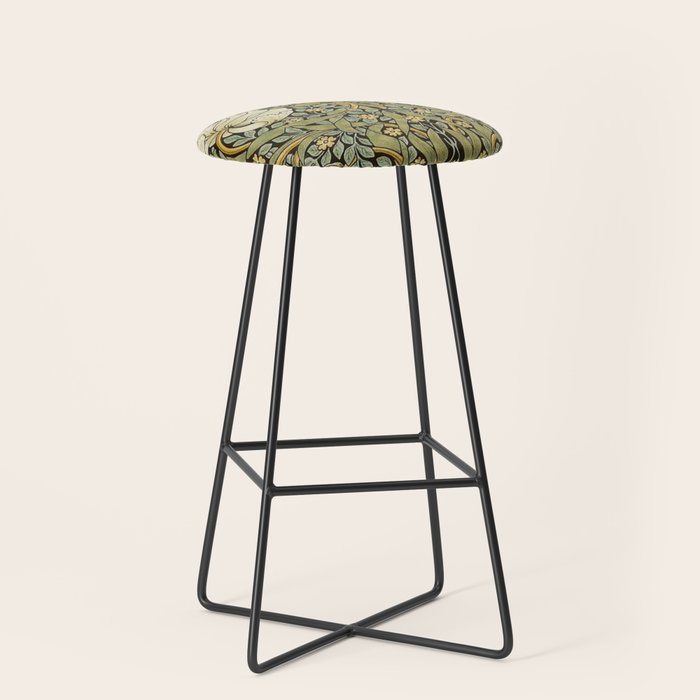 William Morris Pimpernel Restored Pattern Stool Gallery Image 1