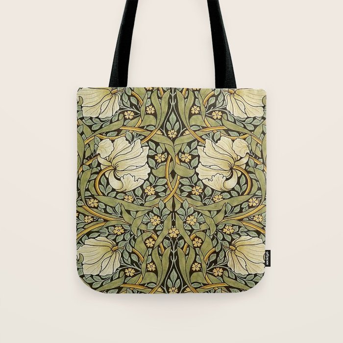 William Morris Pimpernel Restored Pattern Tote Bag Gallery Image 1