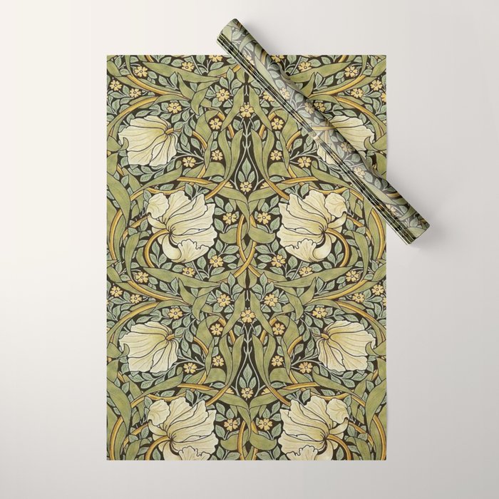 William Morris Pimpernel Restored Pattern Wrapping Paper Gallery Image 1
