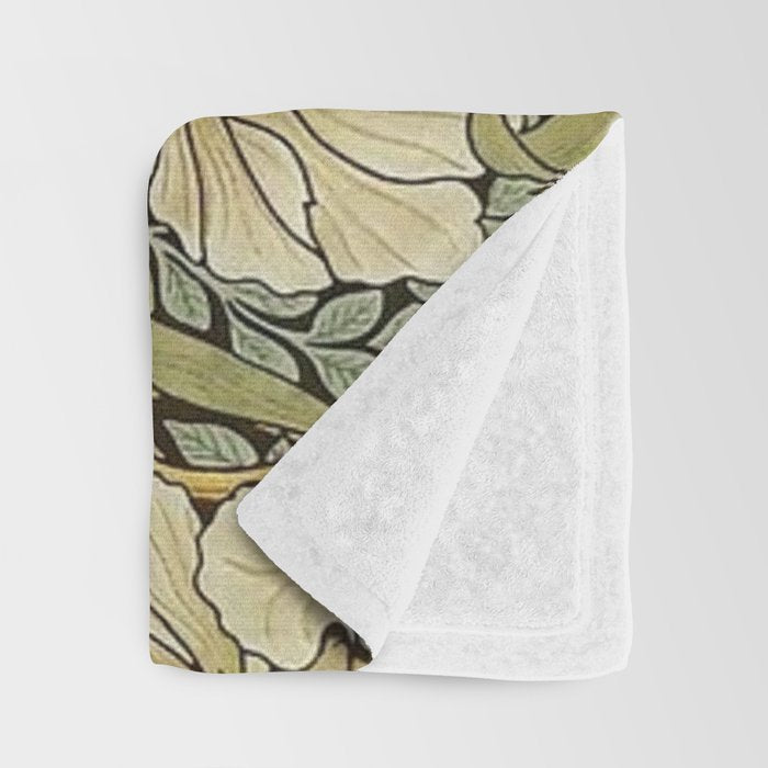 William Morris Pimpernel Restored Pattern Throw Blanket Gallery Image 3