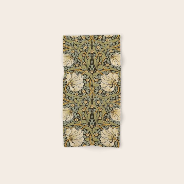 William Morris Pimpernel Restored Pattern Bath Towel Gallery Image 1
