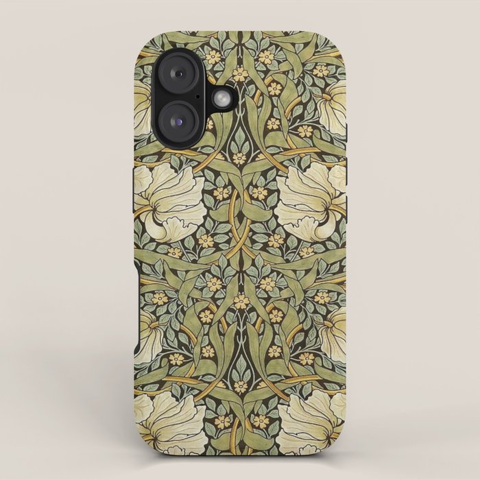 William Morris Pimpernel Restored Pattern iPhone Case Gallery Image 1