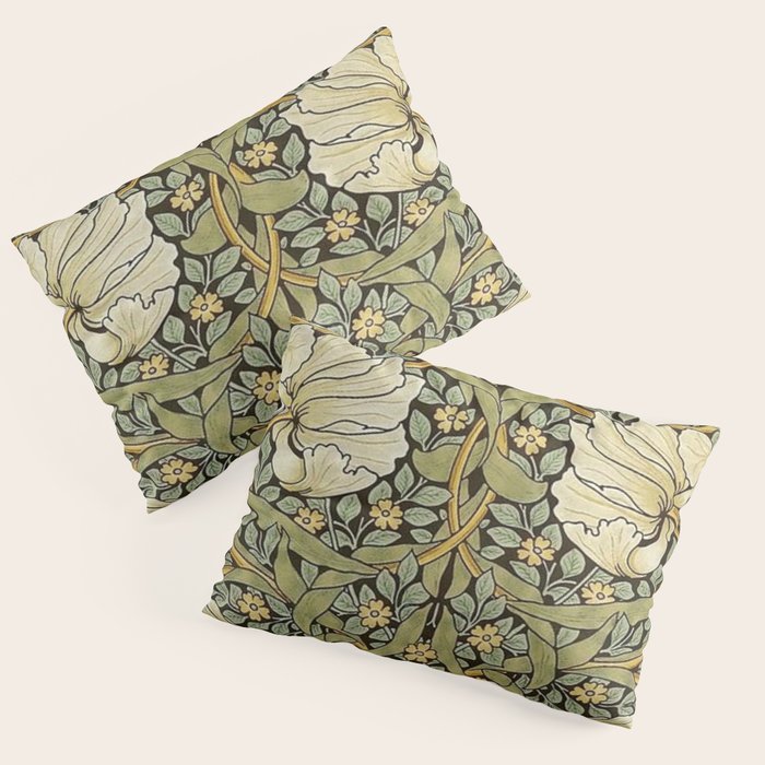 William Morris Pimpernel Restored Pattern Pillow Sham Gallery Image 1