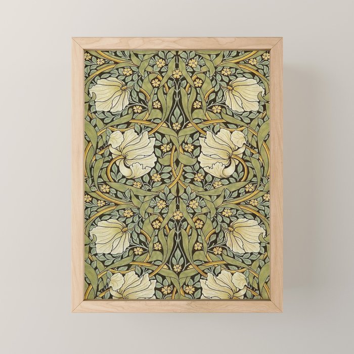 William Morris Pimpernel Restored Pattern Mini Art Print Gallery Image 1