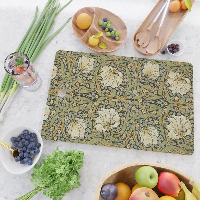 William Morris Pimpernel Restored Pattern Cutting Board Gallery Image 2