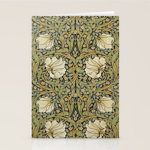 William Morris Pimpernel Restored Pattern Stationery Card Gallery Image 1
