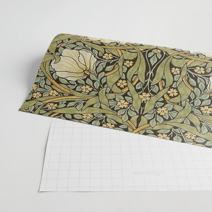 William Morris Pimpernel Restored Pattern Wrapping Paper Gallery Image 2