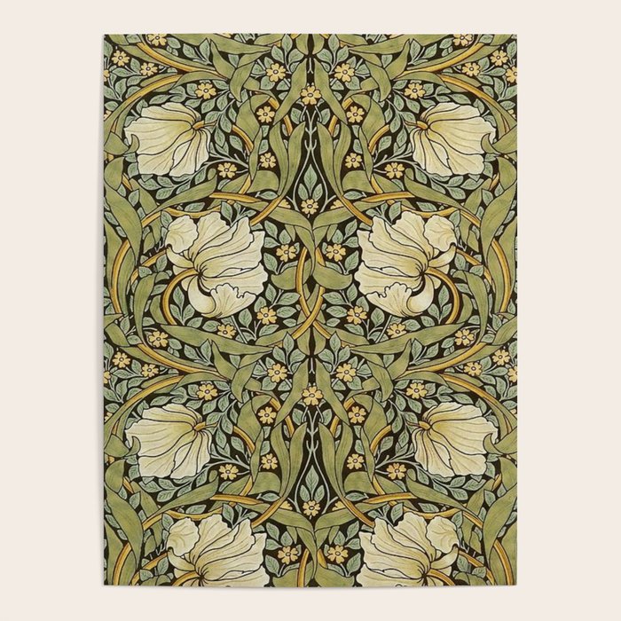 William Morris Pimpernel Restored Pattern Poster Gallery Image 1