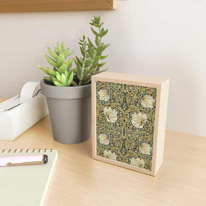 William Morris Pimpernel Restored Pattern Mini Art Print Gallery Image 2