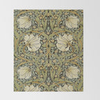William Morris Pimpernel Restored Pattern Throw Blanket Gallery Image 2