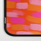Abstract, Paint Brush Stroke, Pink and Orange  Laptop Sleeve Gallery Image 3