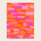 Abstract, Paint Brush Stroke, Pink and Orange  Notebook Gallery Image 4
