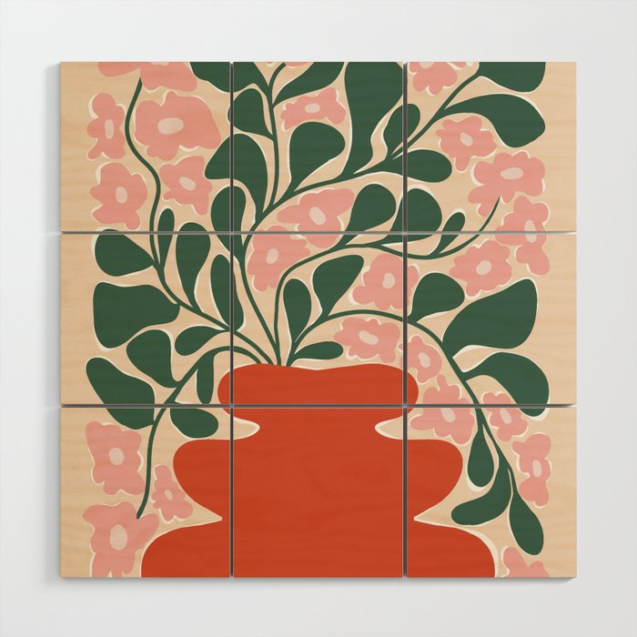 Magic flower pot 1 Wood Wall Art Gallery Image 1