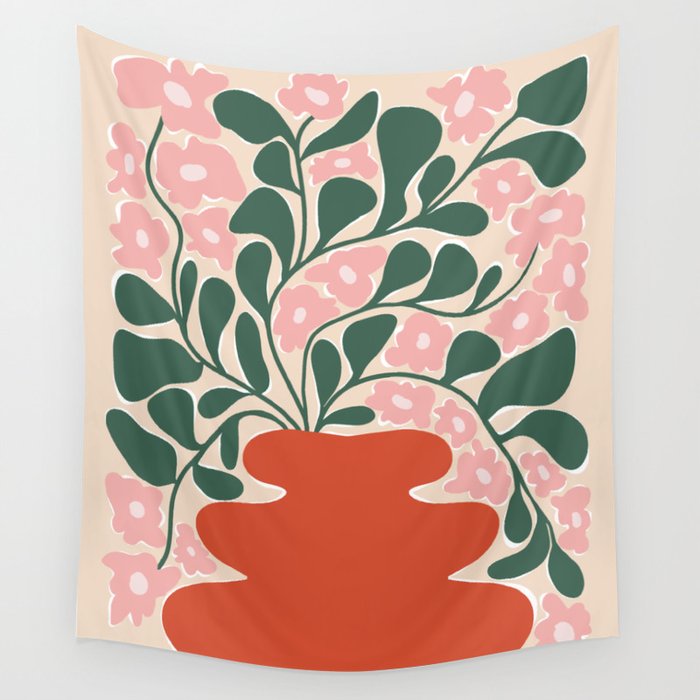 Magic flower pot 1 Wall Tapestry Gallery Image 1