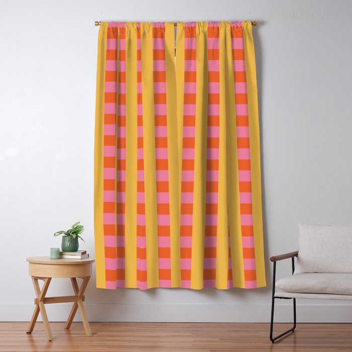 Playful Stripes in Bold Harmony Window Curtain Gallery Image 5