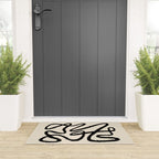 Line art abstract black 1 Welcome Mat Gallery Image 3