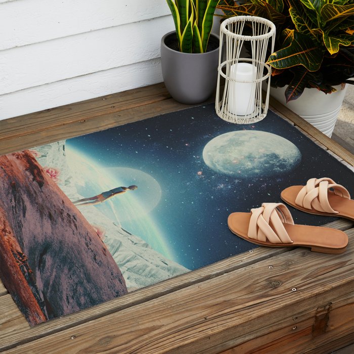 Somewhere between Sometime & Eternity Outdoor Rug Gallery Image 2