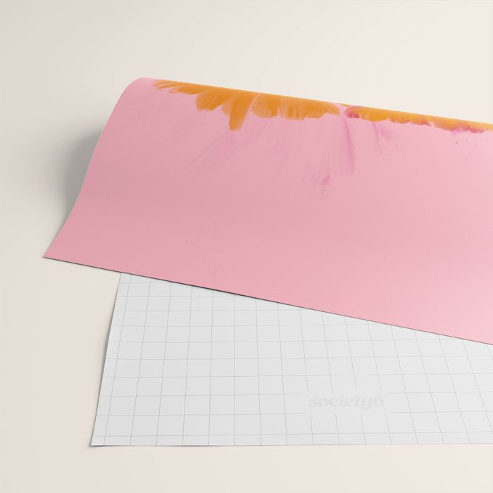 Bloom In Orange & Pink Wrapping Paper Gallery Image 2