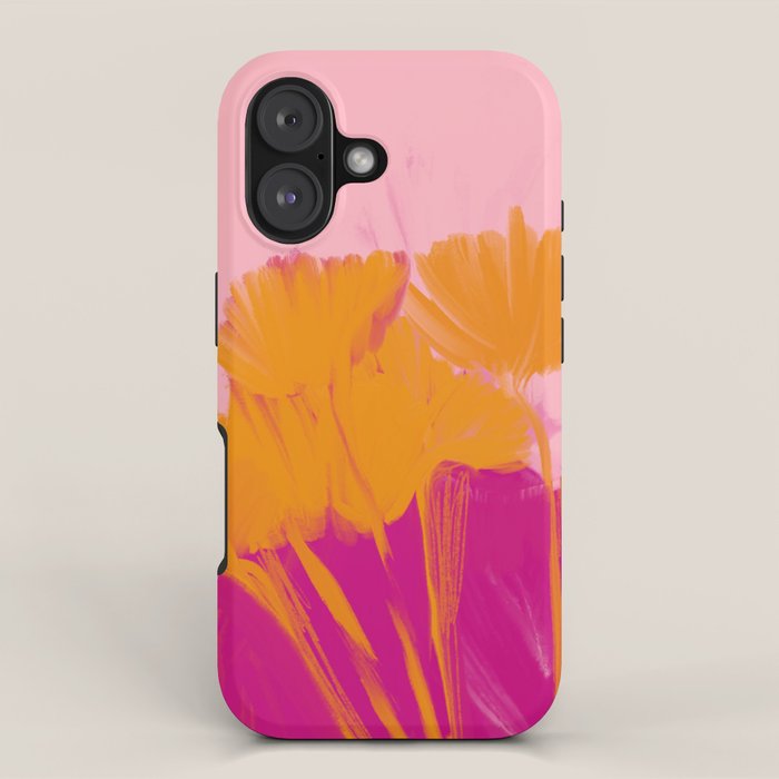 Bloom In Orange & Pink iPhone Case Gallery Image 1