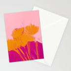 Bloom In Orange & Pink Stationery Card Gallery Image 2