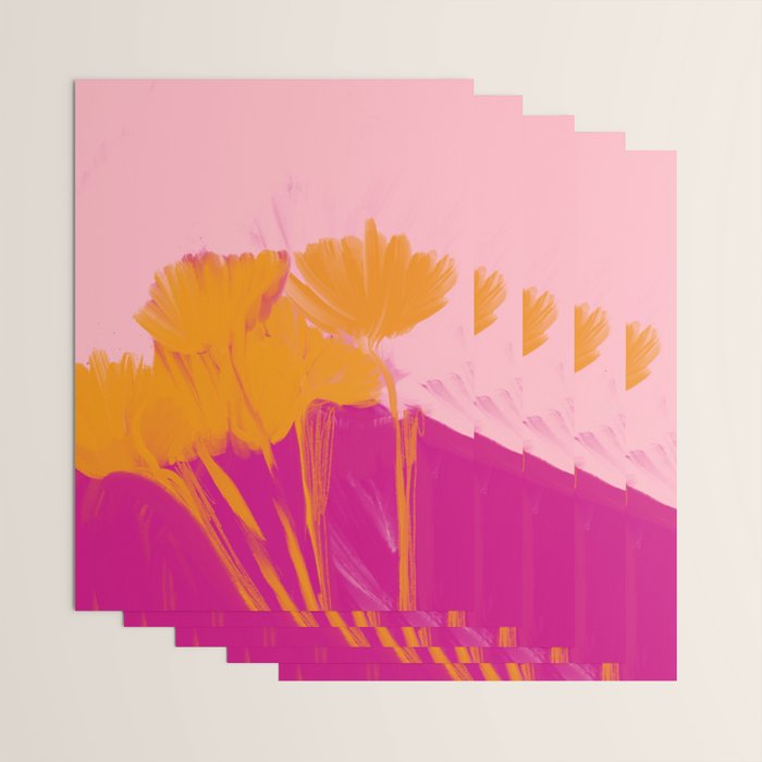Bloom In Orange & Pink Wrapping Paper Gallery Image 3
