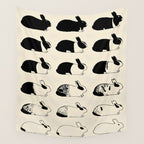Studies of heredity in rabbits- William E.Castle - 1919 Cute Bunny Pattern Wall Tapestry Gallery Image 4