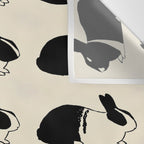 Studies of heredity in rabbits- William E.Castle - 1919 Cute Bunny Pattern Wall Tapestry Gallery Image 3