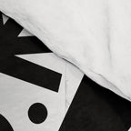 Black and white organic shape art pattern Comforter Gallery Image 4