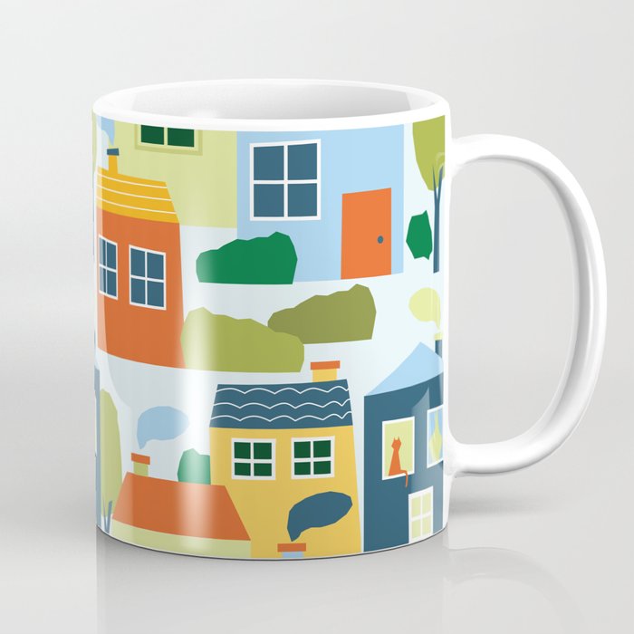 Little colorful houses Coffee Mug Gallery Image 1