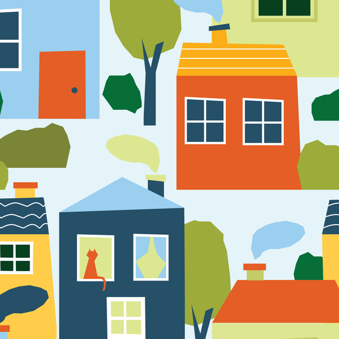 Little colorful houses Coffee Mug Gallery Image 2