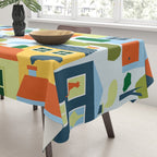 Little colorful houses Tablecloth Gallery Image 3